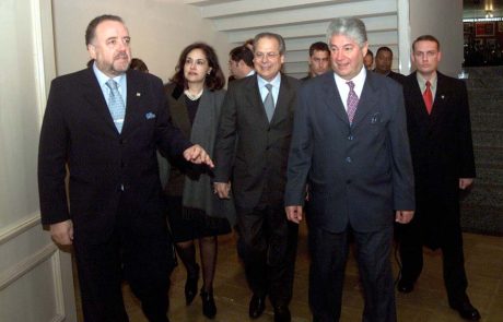 2003 - Business Lunch - José Dirceu - Presidente Norman e Roberto Requião