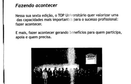 2004 - Top Universitário- - material apresentação