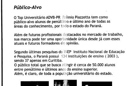 2004 - Top Universitário- - material apresentação