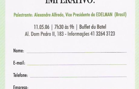 2006 - Estrela da Manhã - Edelman - convite