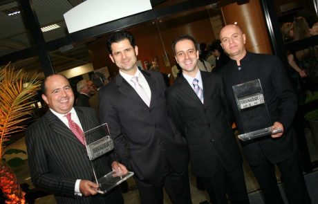 2007 - Top de Marketing - Diretor Glen Valente (HSBC), Andre Caldeira, Rodrigo Florenzano e Mario D Andrea