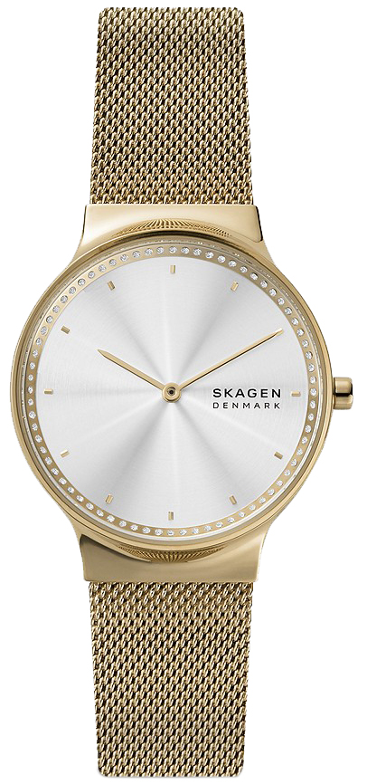 Relógio dourado analógico Skagen