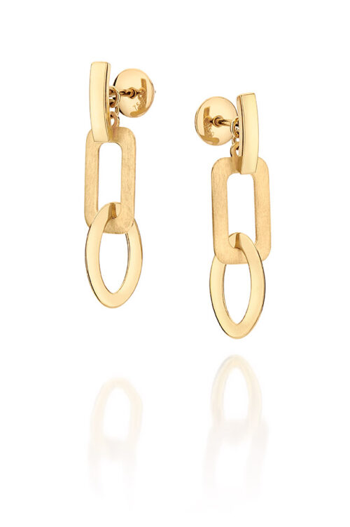 Brinco ouro amarelo argolas