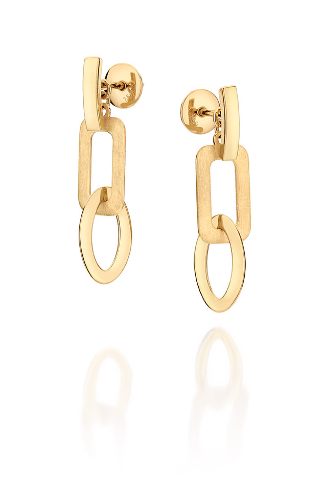 Brinco ouro amarelo argolas