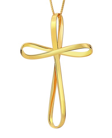 Pingente Ouro Amarelo Cruz