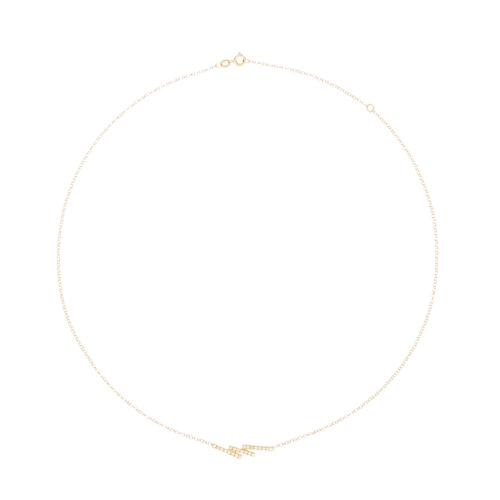 Gargantilha Ouro Amarelo e Diamantes