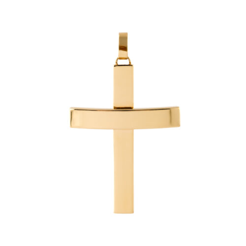 Pingente ouro amarelo cruz 3x2 cm 
