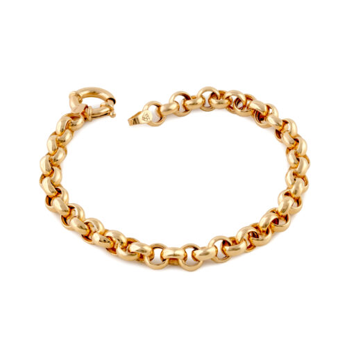 Pulseira Ouro Amarelo Elos Portugueses Fecho Boia