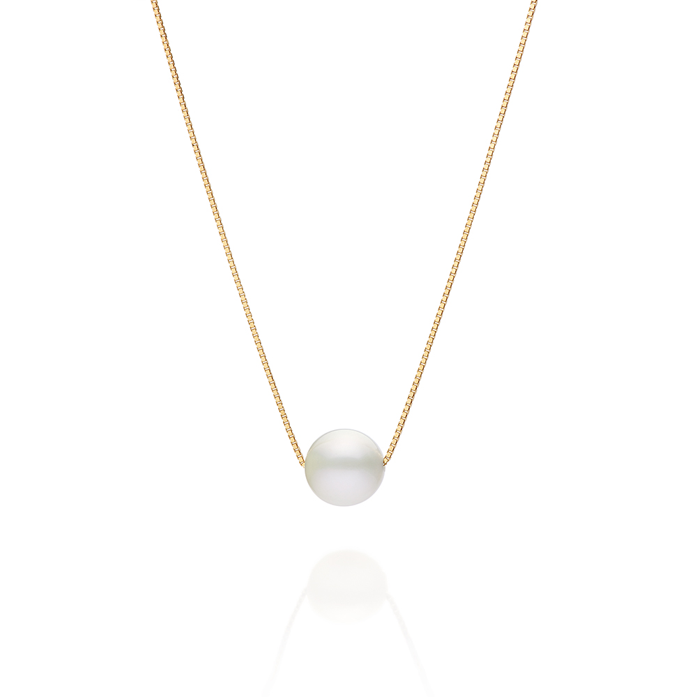 Gargantilha ouro amarelo pérola South Sea